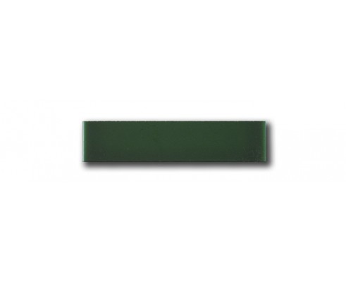 Tira color liso verde 3x14 cm.
