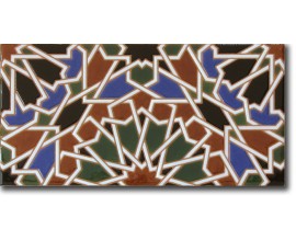 Azulejo árabe pintado a mano fondo F560